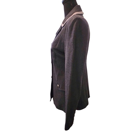 CABI Grey Blazer Suit Coat - Stylish Ladies Small Jacket two-tone trendy modern - Picture 7 of 15